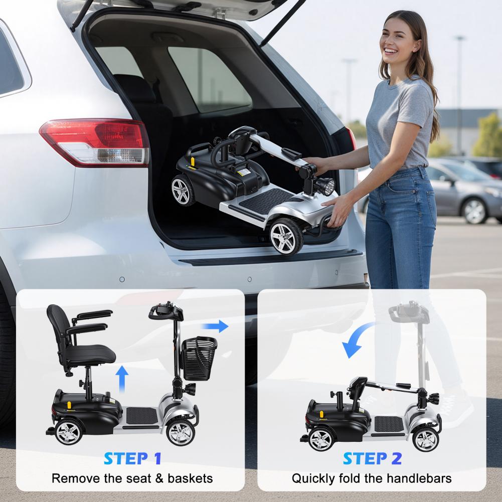 سكوتر كهربائي قابل للطي خفيف ا - مراجعة Electric Scooter Adults وسعره