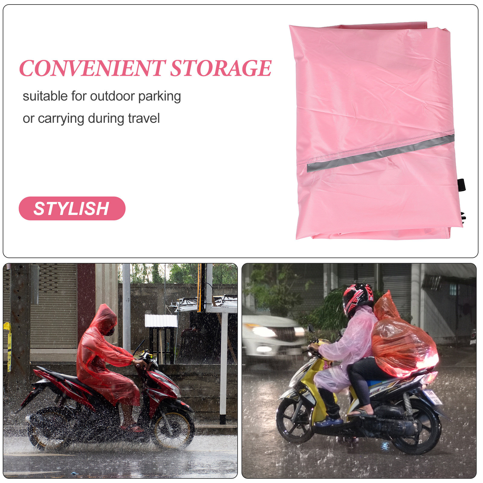 غطاء دراجة نارية عالمي مقاوم ل - مراجعة Electric Scooter Rain Cover وسعره